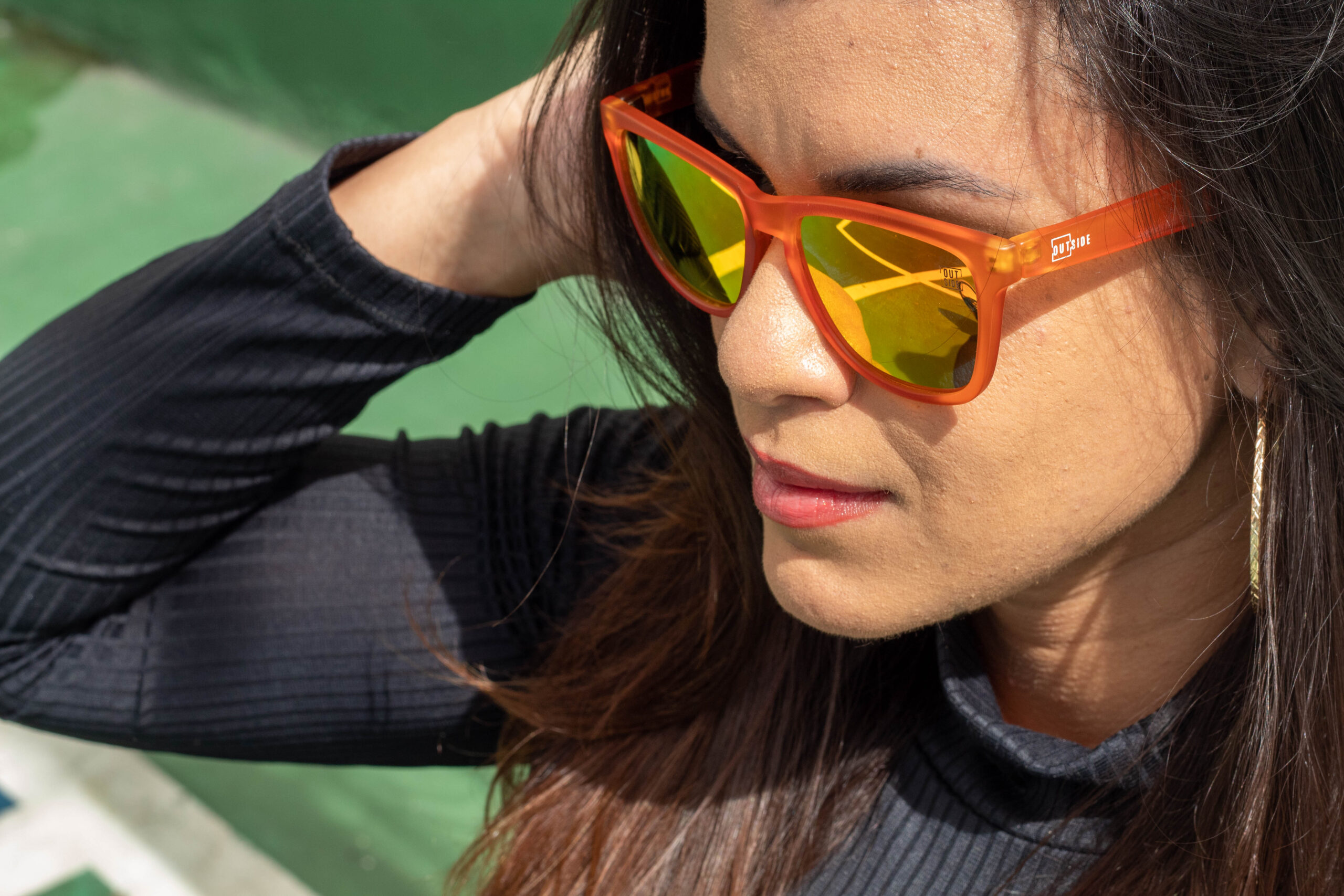 Óculos de Sol Praia do Rosa Laranja - Image 2