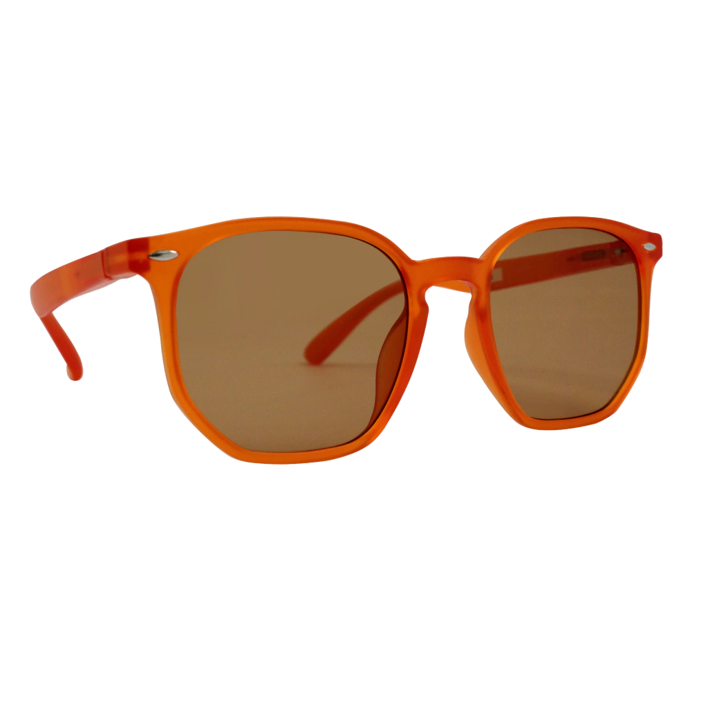 Óculos de Sol Praia Vermelha Laranja c/ Marrom (Unissex)
